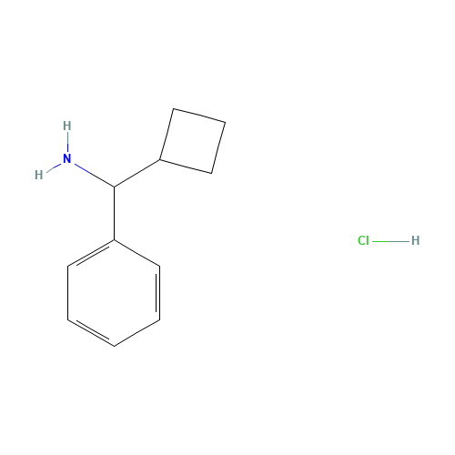 cyclobutyl(phenyl)methanamine;hydrochloride (CAS: 58271-61-7) - Chemical Structure and Molecular Formula 
