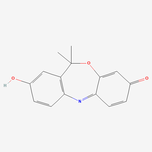 3-hydroxy-6,6-dimethylbenzo[b][4,1]benzoxazepin-8-one (CAS: 134123-83-4) - Chemical Structure and Molecular Formula 