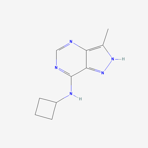 N-cyclobutyl-3-methyl-2H-pyrazolo[4,3-d]pyrimidin-7-amine (CAS: 790666-34-1) - Chemical Structure and Molecular Formula 