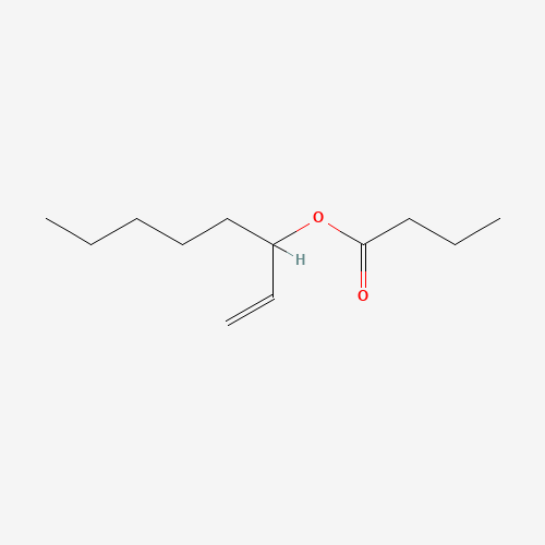 oct-1-en-3-yl butanoate (CAS: 16491-54-6) - Chemical Structure and Molecular Formula 