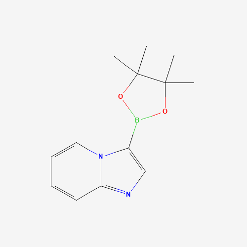 3-(4,4,5,5-tetramethyl-1,3,2-dioxaborolan-2-yl)imidazo[1,2-a]pyridine (CAS: 942070-78-2) - Chemical Structure and Molecular Formula 