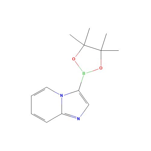 3-(4,4,5,5-tetramethyl-1,3,2-dioxaborolan-2-yl)imidazo[1,2-a]pyridine (CAS: 942070-78-2) - Chemical Structure and Molecular Formula 