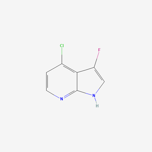 4-chloro-3-fluoro-1H-pyrrolo[2,3-b]pyridine (CAS: 1211582-49-8) - Chemical Structure and Molecular Formula 