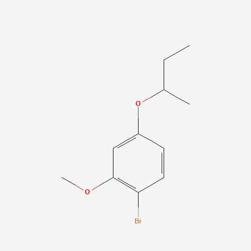 1-bromo-4-butan-2-yloxy-2-methoxybenzene (CAS: 1353776-79-0) - Chemical Structure and Molecular Formula 