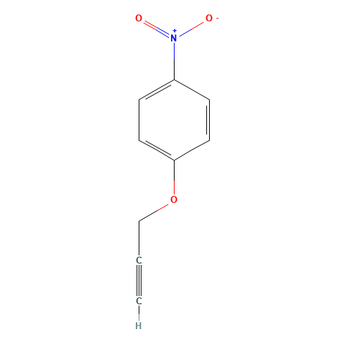 1-nitro-4-prop-2-ynoxybenzene (CAS: 17061-85-7) - Chemical Structure and Molecular Formula 