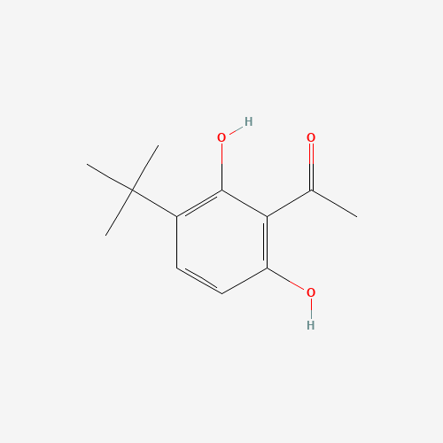 1-(3-tert-butyl-2,6-dihydroxyphenyl)ethanone (CAS: 91124-33-3) - Chemical Structure and Molecular Formula 