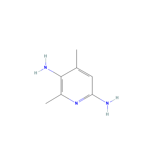 4,6-dimethylpyridine-2,5-diamine (CAS: 90008-31-4) - Chemical Structure and Molecular Formula 