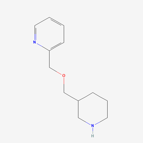 2-(piperidin-3-ylmethoxymethyl)pyridine (CAS: 933702-23-9) - Chemical Structure and Molecular Formula 