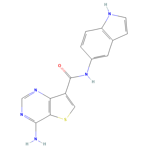 4-amino-N-(1H-indol-5-yl)thieno[3,2-d]pyrimidine-7-carboxamide (CAS: 1527517-47-0) - Related Chemical Product