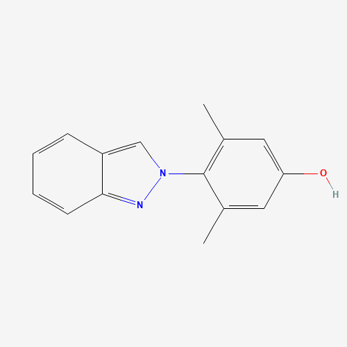 4-indazol-2-yl-3,5-dimethylphenol (CAS: 1393126-47-0) - Chemical Structure and Molecular Formula 