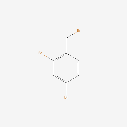2,4-dibromo-1-(bromomethyl)benzene (CAS: 64382-92-9) - Chemical Structure and Molecular Formula 
