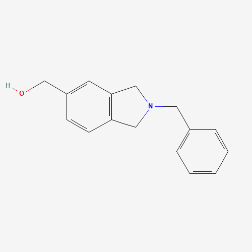 (2-benzyl-1,3-dihydroisoindol-5-yl)methanol (CAS: 127169-16-8) - Chemical Structure and Molecular Formula 
