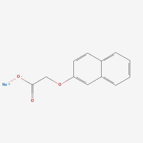 sodium;2-naphthalen-2-yloxyacetate (CAS: 10042-71-4) - Chemical Structure and Molecular Formula 