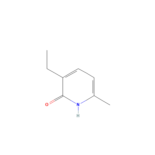3-ethyl-6-methyl-1H-pyridin-2-one (CAS: 90086-88-7) - Chemical Structure and Molecular Formula 