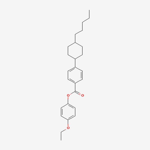 (4-ethoxyphenyl) 4-(4-pentylcyclohexyl)benzoate (CAS: 95973-51-6) - Chemical Structure and Molecular Formula 