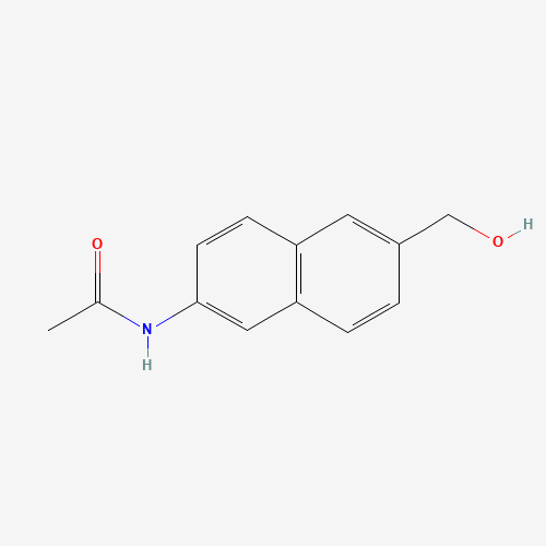 N-[6-(hydroxymethyl)naphthalen-2-yl]-2,2-dimethylpropanamide (CAS: 931088-51-6) - Chemical Structure and Molecular Formula 