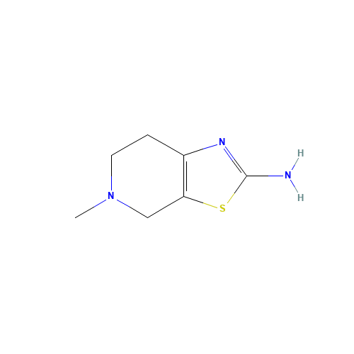5-methyl-6,7-dihydro-4H-[1,3]thiazolo[5,4-c]pyridin-2-amine (CAS: 17899-48-8) - Chemical Structure and Molecular Formula 