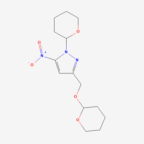 5-nitro-1-(oxan-2-yl)-3-(oxan-2-yloxymethyl)pyrazole (CAS: 1453213-36-9) - Related Chemical Product