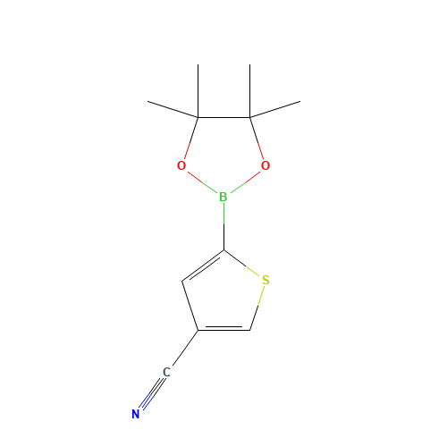 5-(4,4,5,5-tetramethyl-1,3,2-dioxaborolan-2-yl)thiophene-3-carbonitrile (CAS: 916454-59-6) - Related Chemical Product