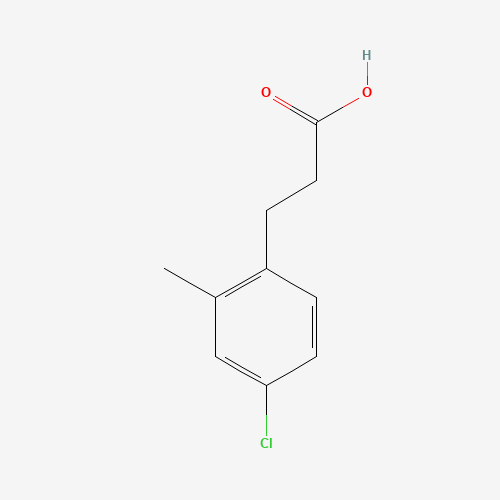 3-(4-chloro-2-methylphenyl)propanoic acid (CAS: 879-75-4) - Chemical Structure and Molecular Formula 