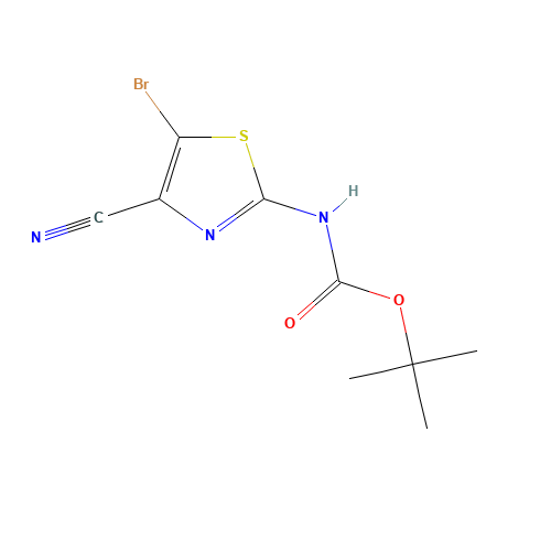 tert-butyl N-(5-bromo-4-cyano-1,3-thiazol-2-yl)carbamate (CAS: 944804-80-2) - Related Chemical Product