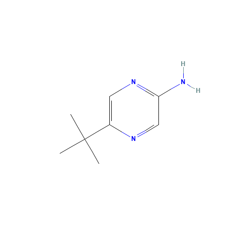 5-tert-butylpyrazin-2-amine (CAS: 59489-38-2) - Chemical Structure and Molecular Formula 
