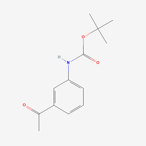 tert-butyl N-(3-acetylphenyl)carbamate (CAS: 79537-70-5) - Chemical Structure and Molecular Formula 