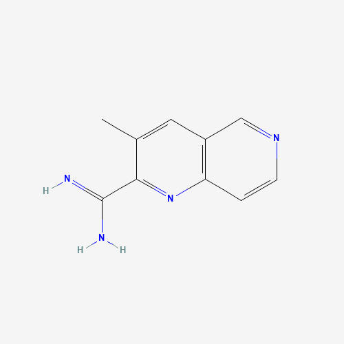 3-methyl-1,6-naphthyridine-2-carboximidamide (CAS: 1179532-67-2) - Chemical Structure and Molecular Formula 