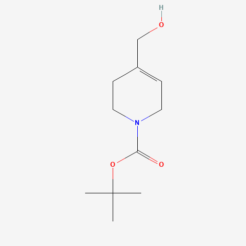 tert-butyl 4-(hydroxymethyl)-3,6-dihydro-2H-pyridine-1-carboxylate (CAS: 203663-26-7) - Chemical Structure and Molecular Formula 