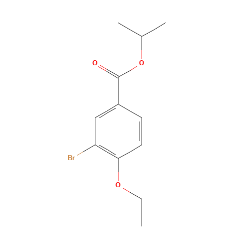 propan-2-yl 3-bromo-4-ethoxybenzoate (CAS: 883534-37-0) - Chemical Structure and Molecular Formula 