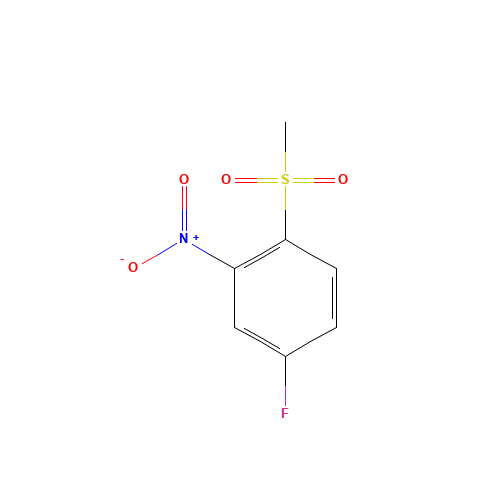 4-fluoro-1-methylsulfonyl-2-nitrobenzene (CAS: 518990-79-9) - Chemical Structure and Molecular Formula 