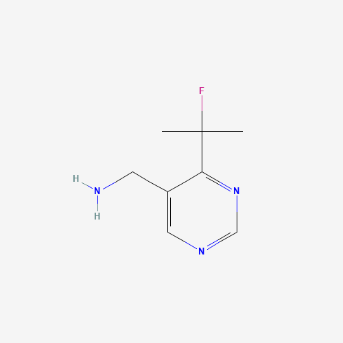 [4-(2-fluoropropan-2-yl)pyrimidin-5-yl]methanamine (CAS: 1427195-33-2) - Chemical Structure and Molecular Formula 
