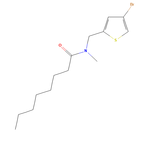 N-[(4-bromothiophen-2-yl)methyl]-N-methyloctanamide (CAS: 814256-00-3) - Related Chemical Product
