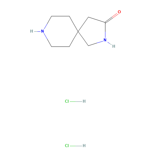 2,8-diazaspiro[4.5]decan-3-one;dihydrochloride (CAS: 1417301-86-0) - Chemical Structure and Molecular Formula 