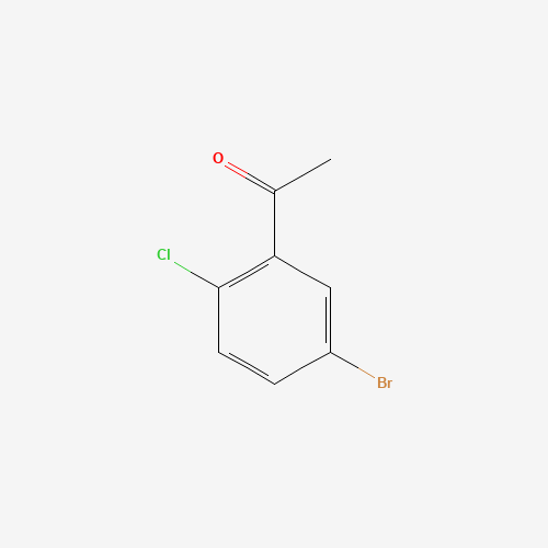 1-(5-bromo-2-chlorophenyl)ethanone (CAS: 105884-19-3) - Chemical Structure and Molecular Formula 