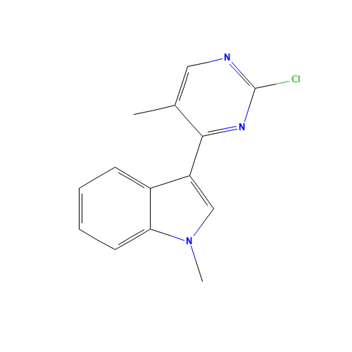 3-(2-chloro-5-methylpyrimidin-4-yl)-1-methylindole (CAS: 1434177-40-8) - Related Chemical Product