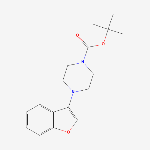 tert-butyl 4-(1-benzofuran-3-yl)piperazine-1-carboxylate (CAS: 1269430-69-4) - Chemical Structure and Molecular Formula 