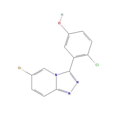 3-(6-bromo-[1,2,4]triazolo[4,3-a]pyridin-3-yl)-4-chlorophenol (CAS: 876299-49-9) - Related Chemical Product
