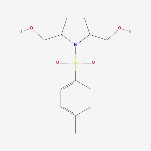 [5-(hydroxymethyl)-1-(4-methylphenyl)sulfonylpyrrolidin-2-yl]methanol (CAS: 92198-73-7) - Chemical Structure and Molecular Formula 