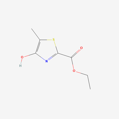 ethyl 4-hydroxy-5-methyl-1,3-thiazole-2-carboxylate (CAS: 133833-93-9) - Chemical Structure and Molecular Formula 