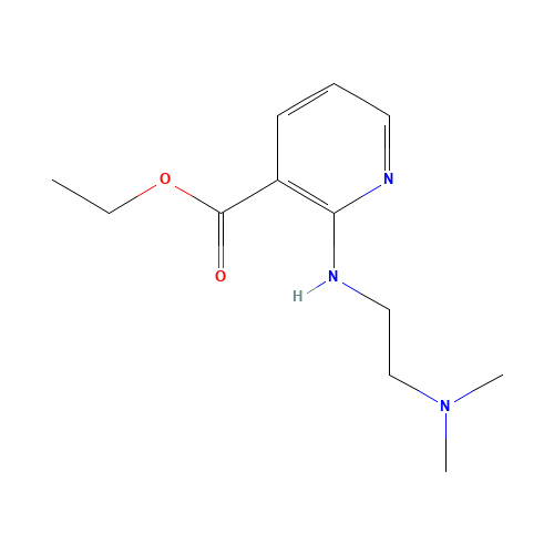 ethyl 2-[2-(dimethylamino)ethylamino]pyridine-3-carboxylate (CAS: 115891-36-6) - Chemical Structure and Molecular Formula 