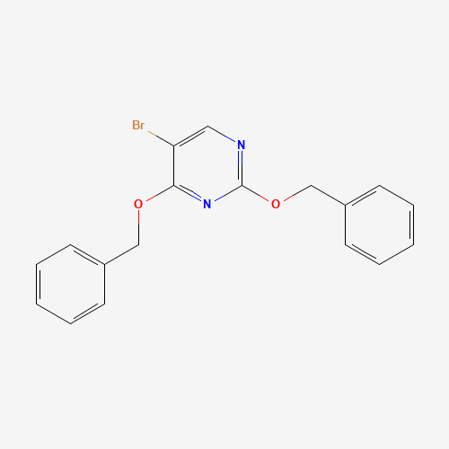5-bromo-2,4-bis(phenylmethoxy)pyrimidine (CAS: 41244-53-5) - Chemical Structure and Molecular Formula 