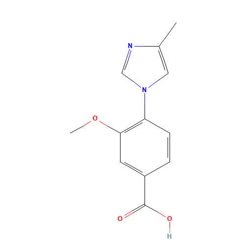 3-methoxy-4-(4-methylimidazol-1-yl)benzoic acid (CAS: 937026-26-1) - Related Chemical Product