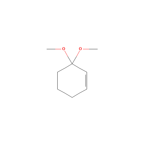 3,3-dimethoxycyclohexene (CAS: 1728-18-3) - Chemical Structure and Molecular Formula 