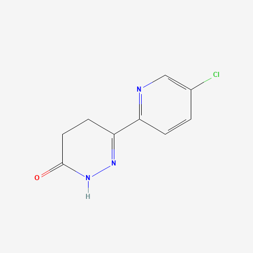 3-(5-chloropyridin-2-yl)-4,5-dihydro-1H-pyridazin-6-one (CAS: 1189169-33-2) - Chemical Structure and Molecular Formula 