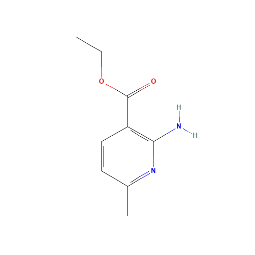 ethyl 2-amino-6-methylpyridine-3-carboxylate (CAS: 70959-85-2) - Chemical Structure and Molecular Formula 