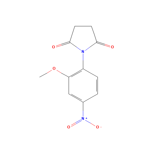 1-(2-methoxy-4-nitrophenyl)pyrrolidine-2,5-dione (CAS: 403810-62-8) - Related Chemical Product