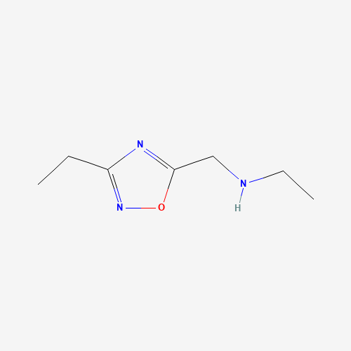 N-[(3-ethyl-1,2,4-oxadiazol-5-yl)methyl]ethanamine (CAS: 938459-04-2) - Chemical Structure and Molecular Formula 