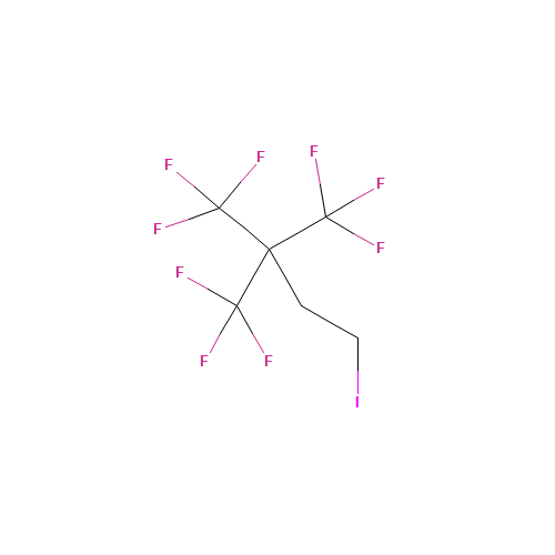 1,1,1-trifluoro-4-iodo-2,2-bis(trifluoromethyl)butane (CAS: 14115-45-8) - Chemical Structure and Molecular Formula 