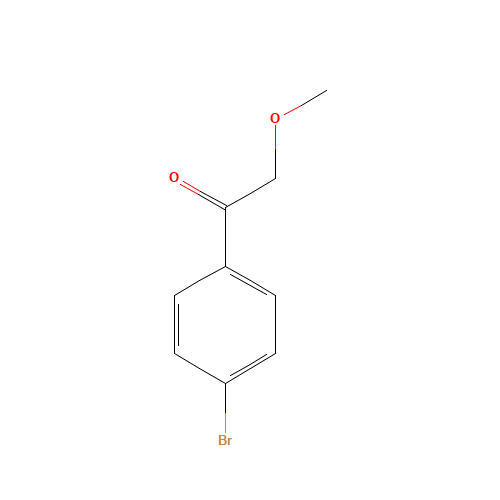 1-(4-bromophenyl)-2-methoxyethanone (CAS: 97728-73-9) - Chemical Structure and Molecular Formula 